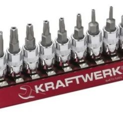 KRAFTWERK 5 Stern Loch TX Bit Stecknussatz 9 Teile