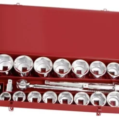 KRAFTWERK 2053 Steckschlüssel Satz 1" 21 Teile