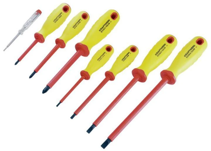 KRAFTWERK Elektriker Schraubendrehersatz 8 Teile 3 KRAFTWERK Elektriker Schraubendrehersatz 8 Teile