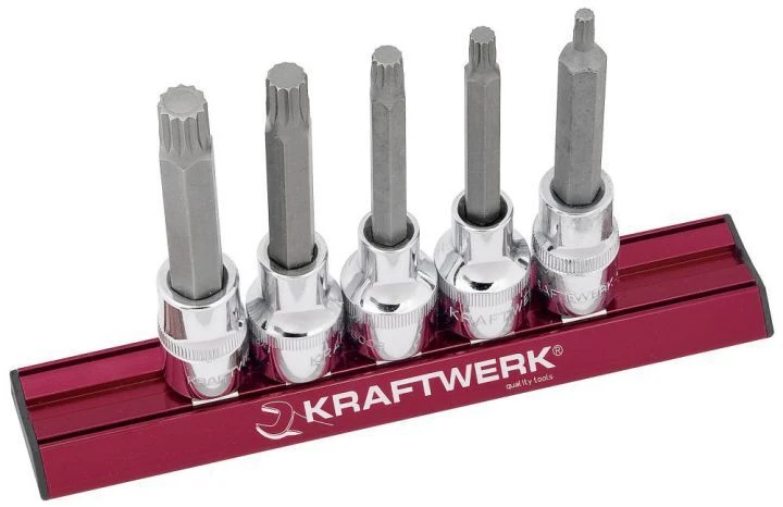 KRAFTWERK XZN-Bit-Stecknusssatz MAGALU 1/2" 5 Teile 3 KRAFTWERK XZN-Bit-Stecknusssatz MAGALU 1/2" 5 Teile