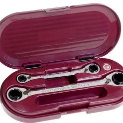 KRAFTWERK Ratschen Doppelringschlüssel Satz CLICKRAFT 2 Teile