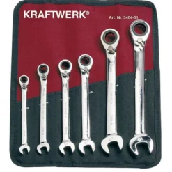 KRAFTWERK Ratschen Ringmaulschlüssel Satz CLICKRAFT 6 Teile