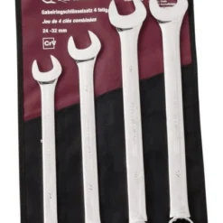 KRAFTWERK Gabelringschlüsselsatz 24-32mm 4 Teile In Rolltasche
