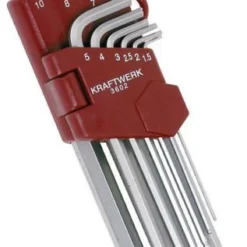 KRAFTWERK Kugelkopf Innensechskant Satz 1.5 Bis10 Mm 10 Teile