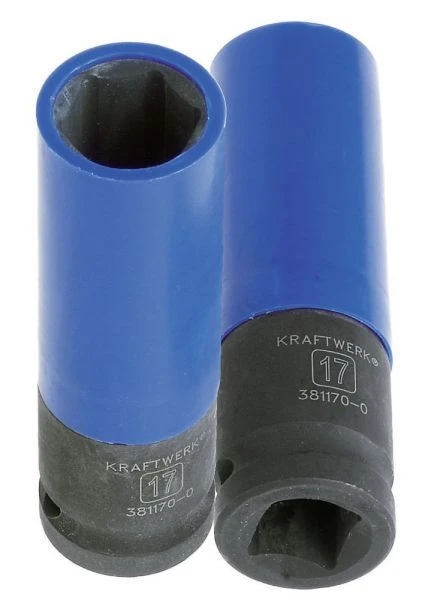 KRAFTWERK Schlag Steckschlüssel Einsatz 1/2" 17mm Lang 3 KRAFTWERK Schlag Steckschlüssel Einsatz 1/2" 17mm Lang