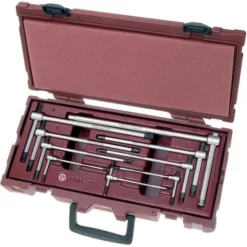 KRAFTWERK T-Griff-Stiftschlüsselkoffer Innensechskant 2-10, 9 Teile