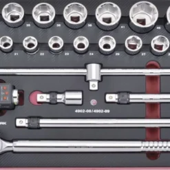 Kraftwerk Steckschlüsselsatz EVA 3/4 Zoll Drehmoment Adapter 22 Teile