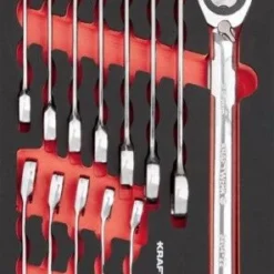 Kraftwerk PRO LINE EVA3 Ratschen Ringmaulschlüssel 14 Teilig