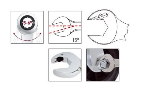 KRAFTWERK Ringgabel Ratschenschlüssel 18 Mm 4 KRAFTWERK Ringgabel Ratschenschlüssel 18 Mm – Bild 2