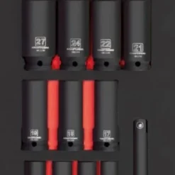 Kraftwerk Schlag Steckschlüsseleinsatz 1/2 Zoll Lang 15 Teilig