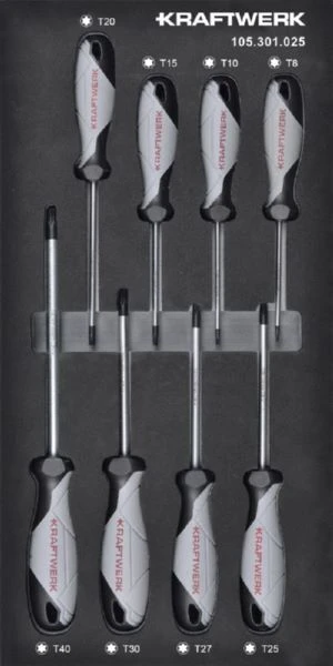 Kraftwerk Schraubendreher Torx 8 Teilig 20x40 Einlage 2 Kraftwerk Schraubendreher Torx 8 Teilig 20x40 Einlage