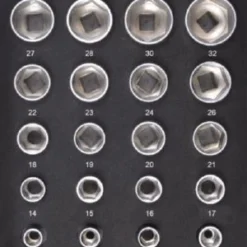 Kraftwerk Steckschlüsseleinsatz Sechskant Innensechskant Torx 1/2 Zoll 38 Teilig