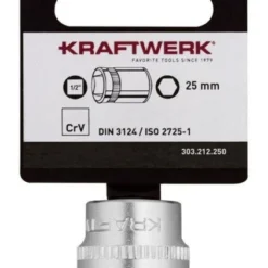 Kraftwerk BASIC LINE 1/2 Zoll Steckschlüsseleinsatz 25 Mm Mit Hänger