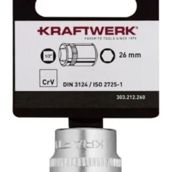Kraftwerk BASIC LINE 1/2 Zoll Steckschlüsseleinsatz 26 Mm Mit Hänger