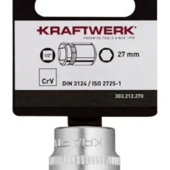 Kraftwerk BASIC LINE 1/2 Zoll Steckschlüsseleinsatz 27 Mm Mit Hänger