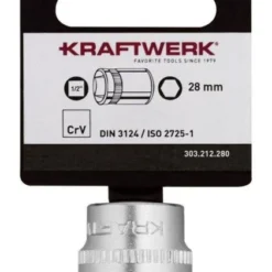 Kraftwerk BASIC LINE 1/2 Zoll Steckschlüsseleinsatz 28 Mm Mit Hänger