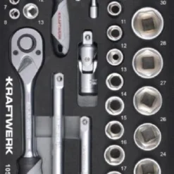 Kraftwerk Umschaltknarrensatz 40 Teilig 1/4 Zoll Und 1/2 Zoll